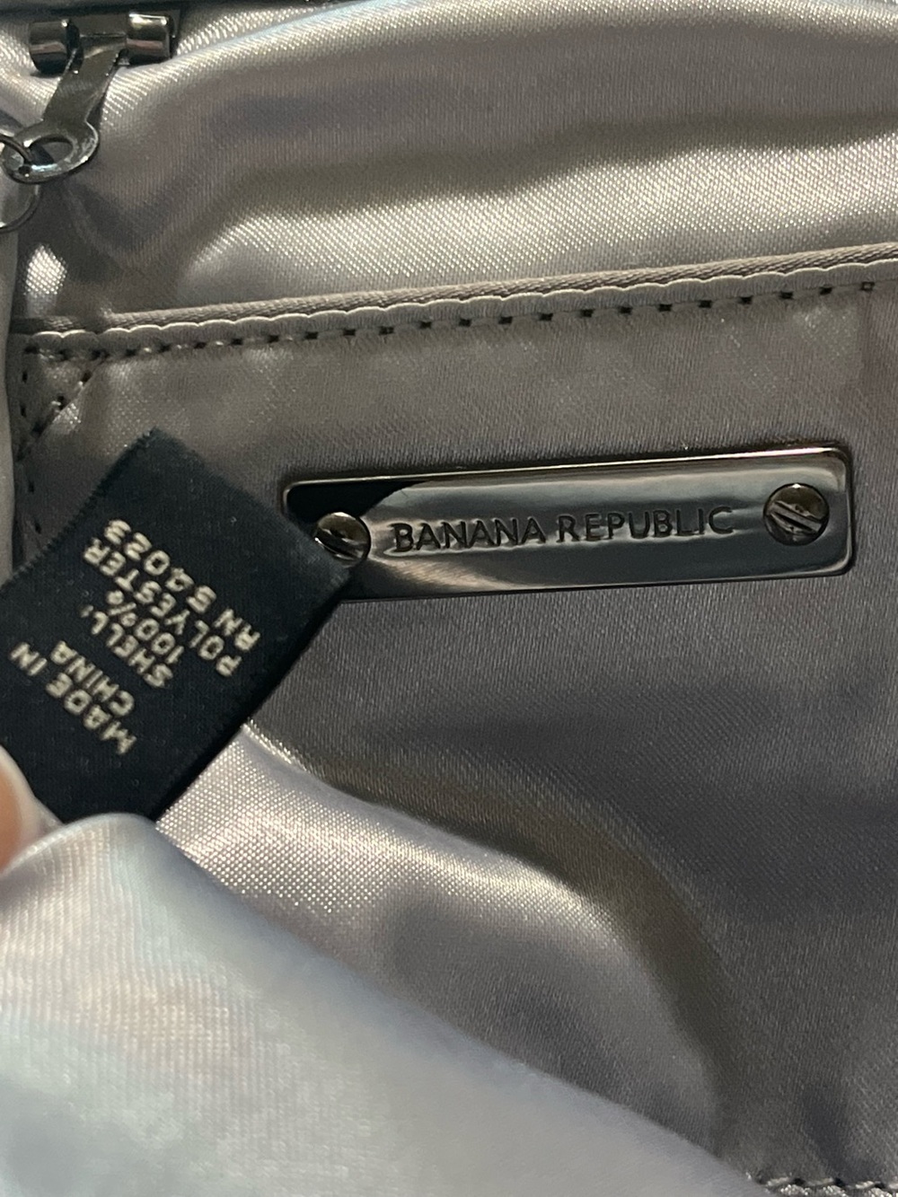 Banana Republic Silver Grey Sequin Evening Frame Clutch / Crossbody
Bag - Picture 12 of 13